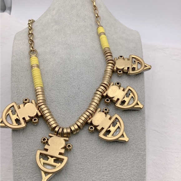 Etruscan Style Necklace with Heavy Stones - Picture 2 of 2